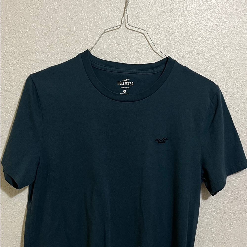 Hollister Men's Dark Blue Short Sleeve Tee
